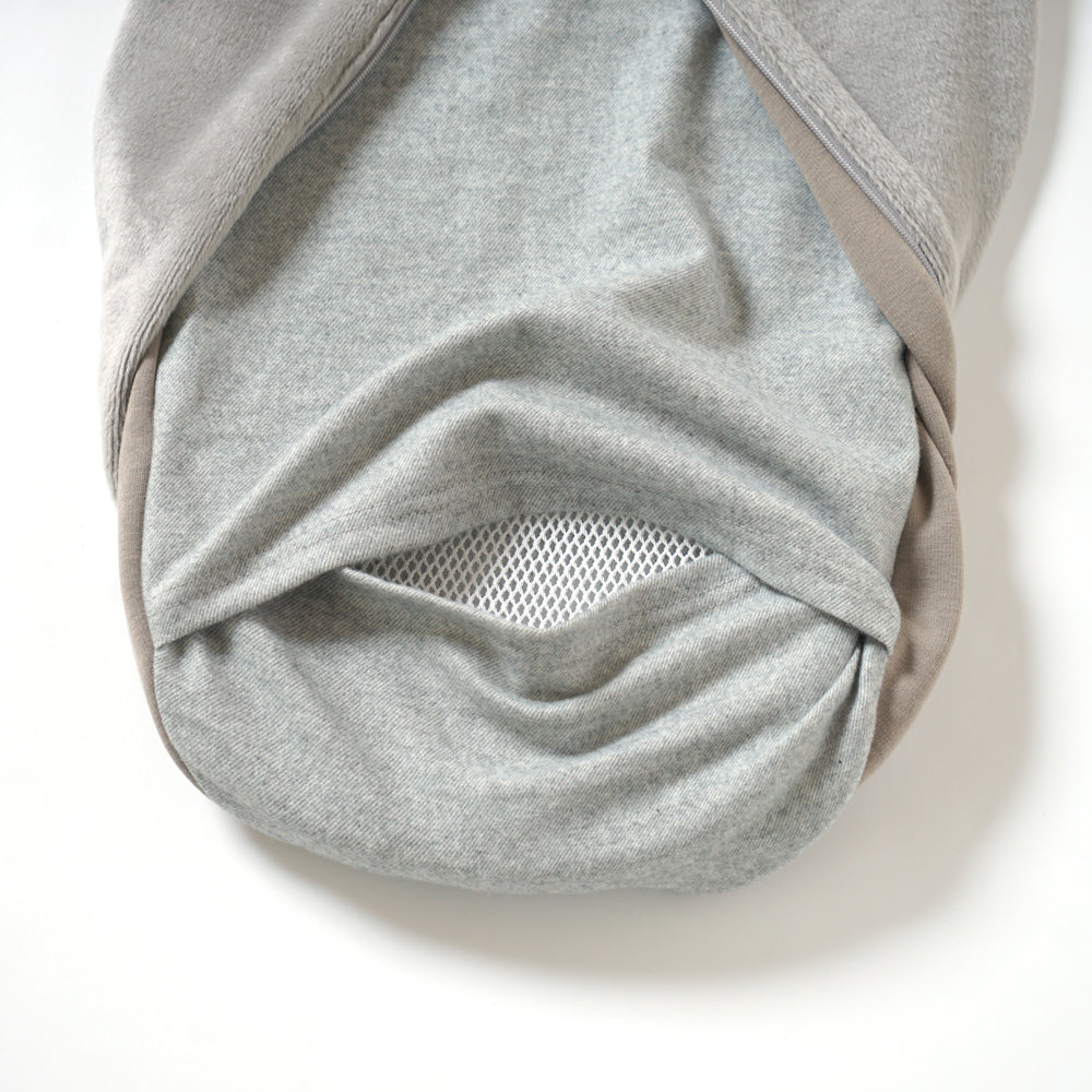 【12/15頃再入荷予定】たまごマットおくるみ sleep 起毛ベロア グレー