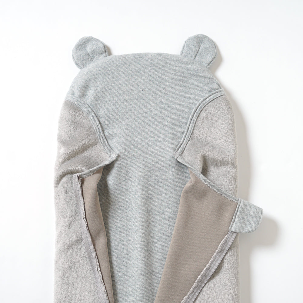 【12/15頃再入荷予定】たまごマットおくるみ sleep 起毛ベロア グレー