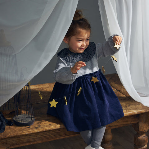 【familiar】ワンピース花刺繍　ネイビー 100 90 ANY｜フラワー刺繍ワンピース | Rakuten Fashion(楽天