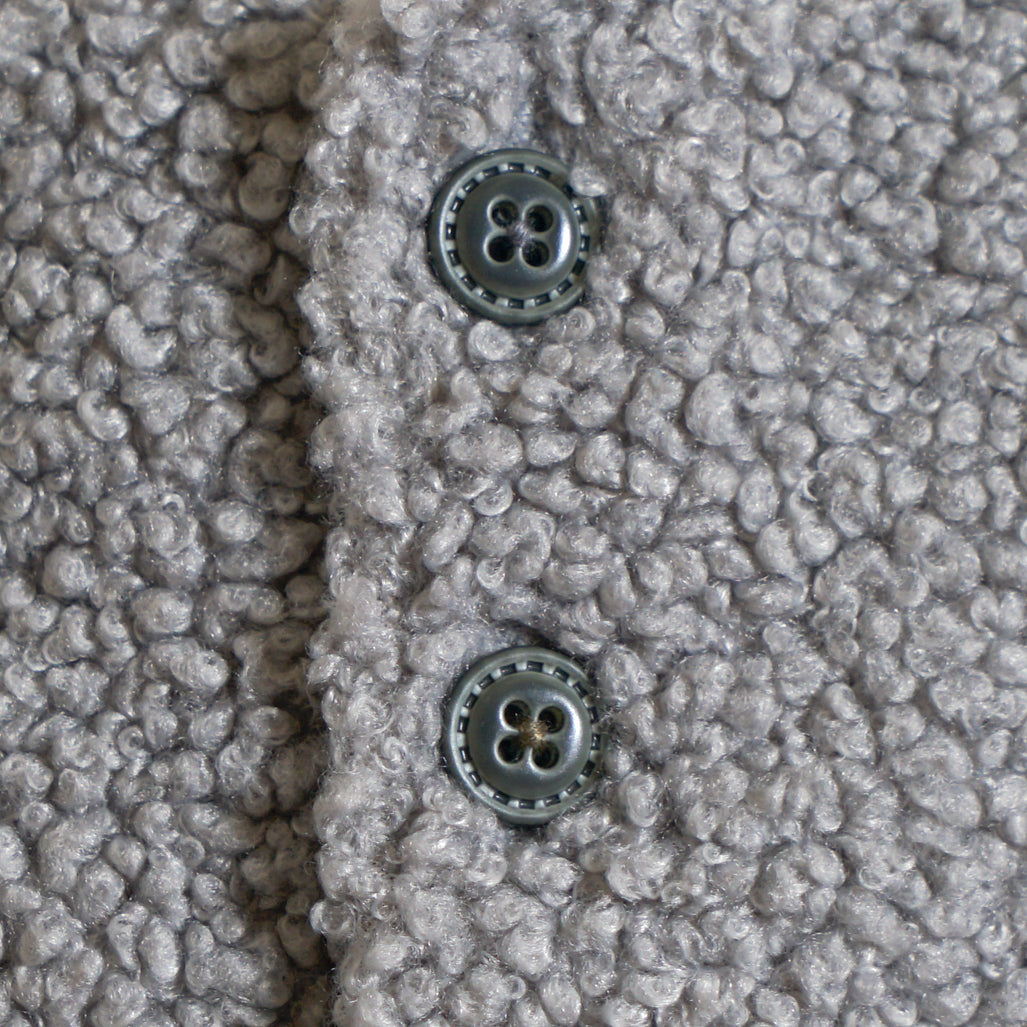 ボアくま耳サロペット グレー 70-80・80-90cm