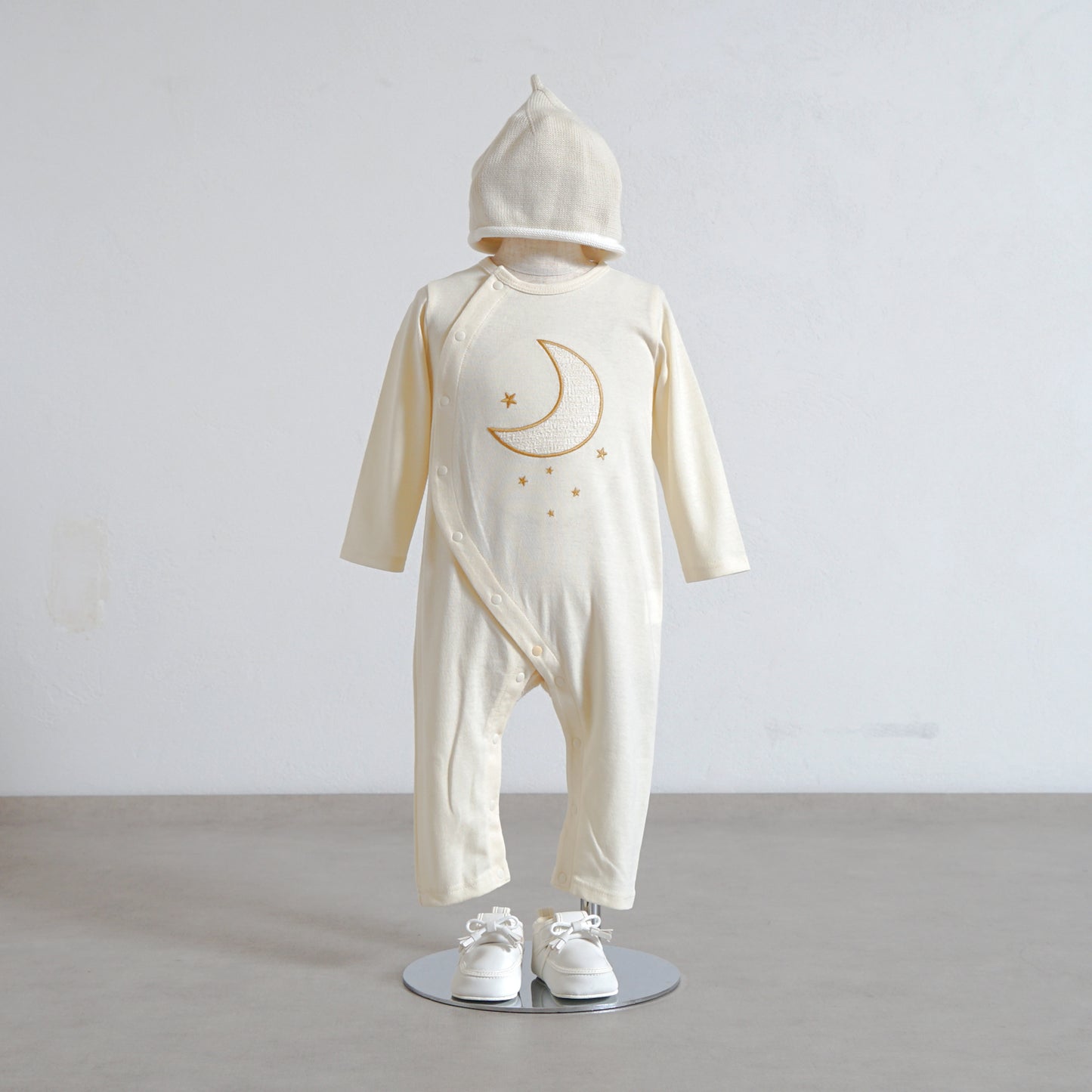 moonロンパース クリーム 70・80cm