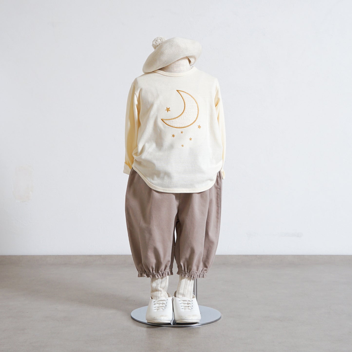 雲ポケットバルーンパンツ グレージュ 70-80・80-90・90-100・100-110cm