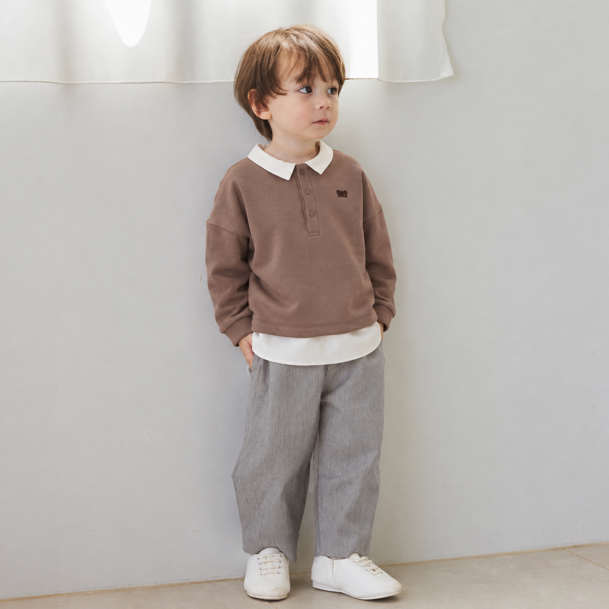 ストレッチコクーンパンツ グレー 80cm 90cm 100cm 110cm / ベビー服