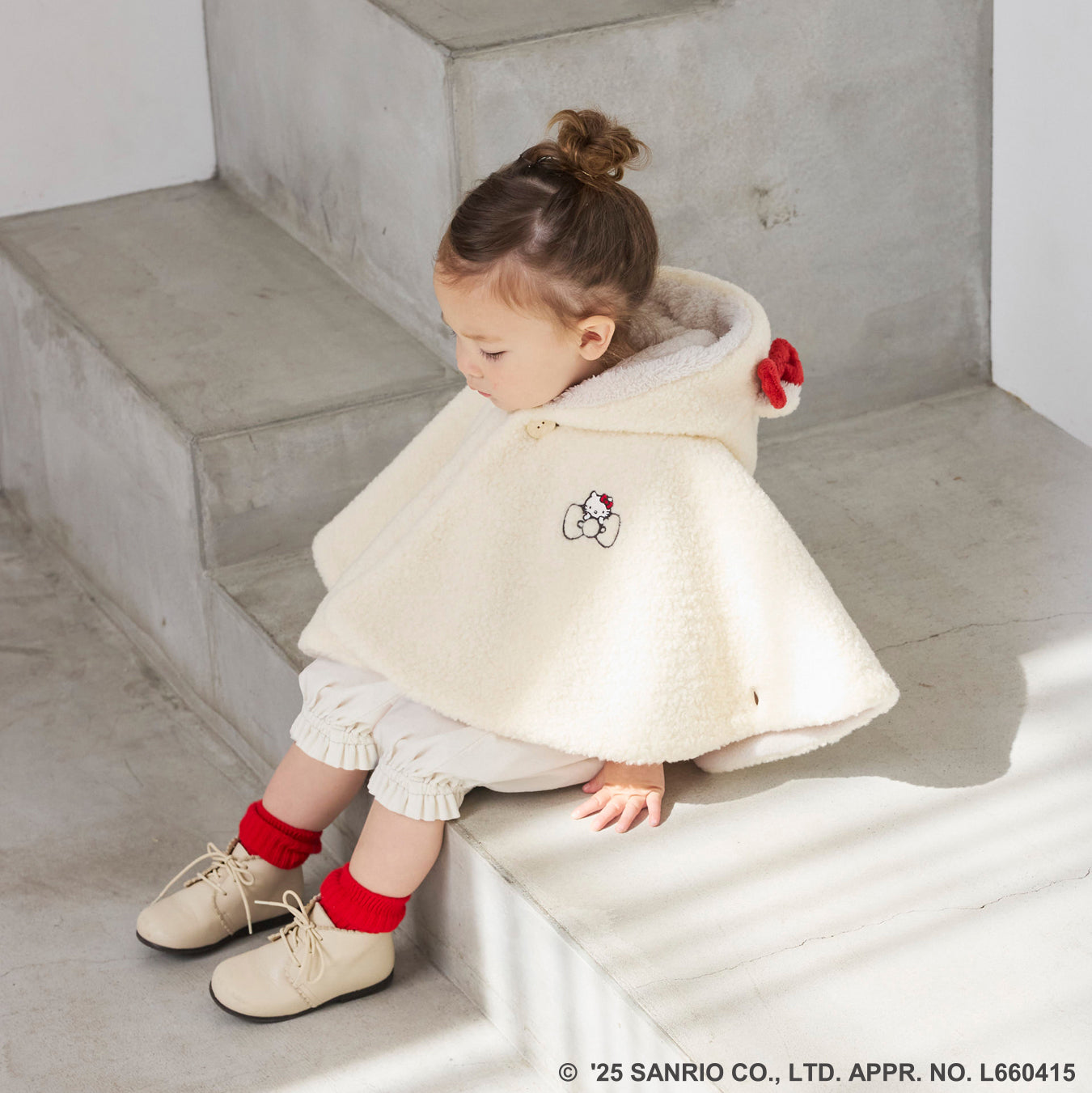 HELLO KITTY ベビーマント(新生児-100cm)