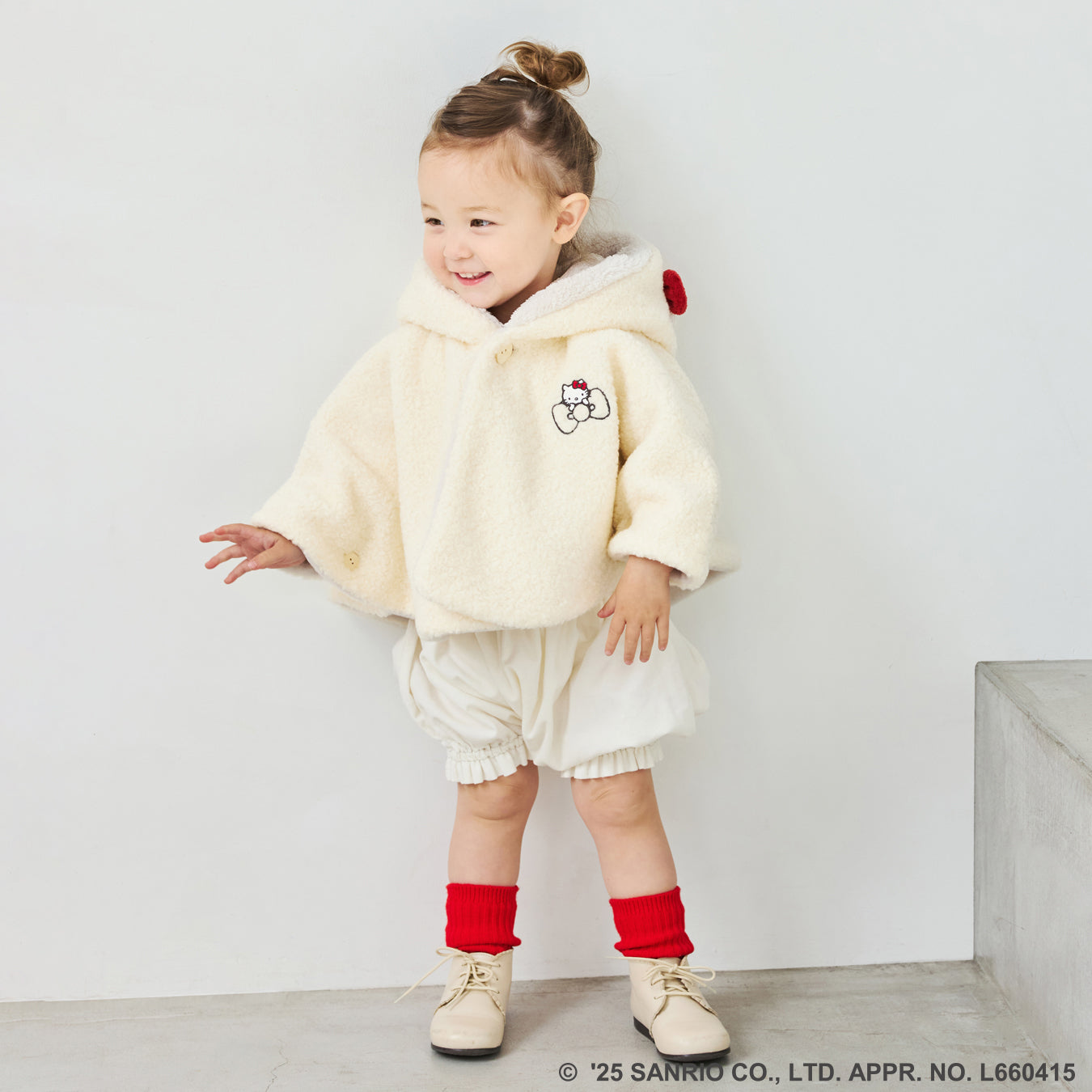 HELLO KITTY ベビーマント(新生児-100cm)