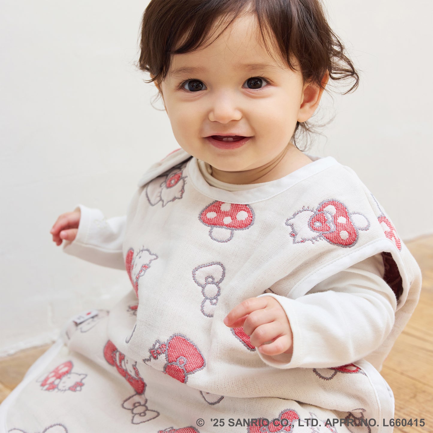 【予約】HELLO KITTY 6重ガーゼスリーパー ベビーサイズ