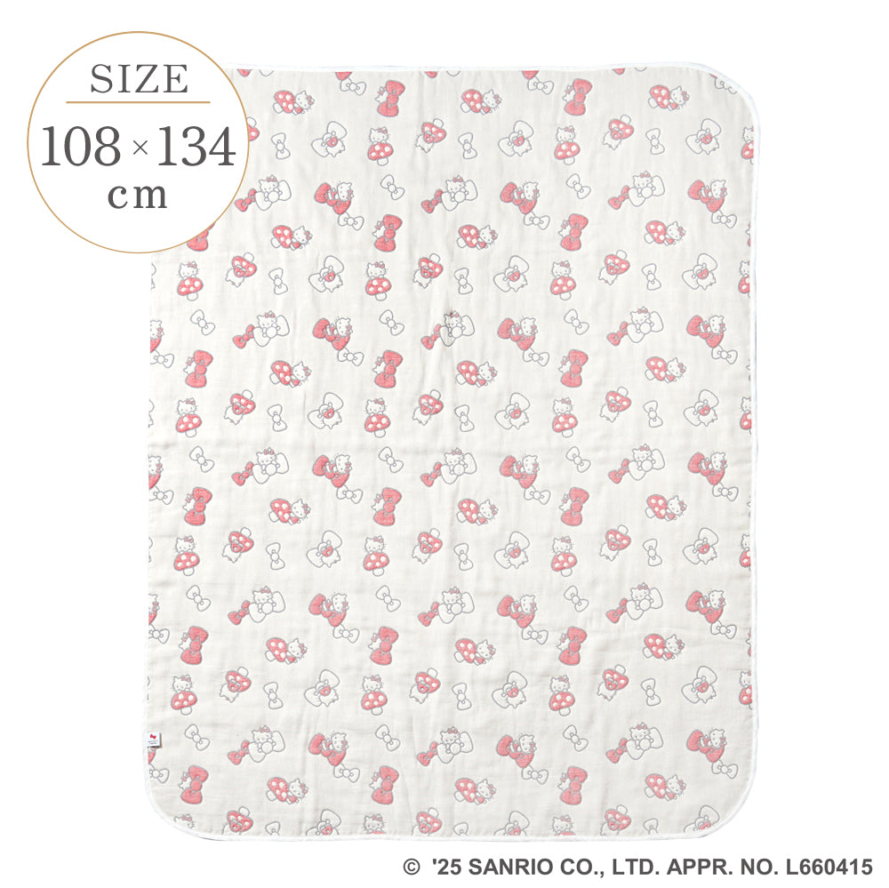 HELLO KITTY 6重ガーゼケット(トドラーサイズ)