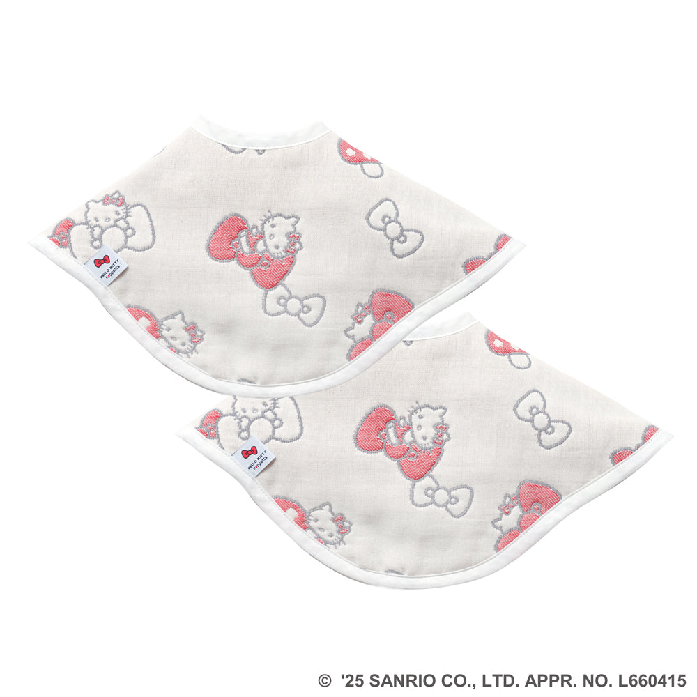 HELLO KITTY 6重ガーゼ2wayビブ（2枚セット）