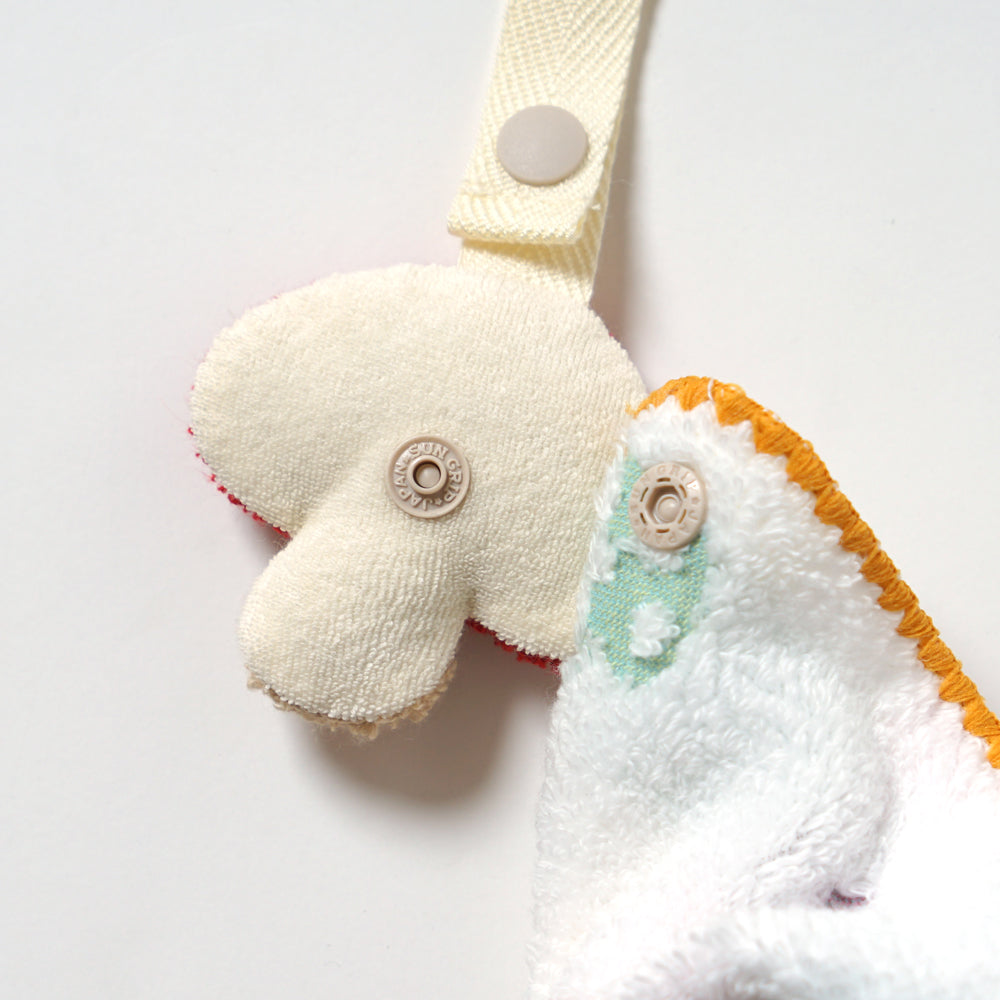 バスポンチョ&ハンカチ&HAMICO ベビー歯ブラシ ギフトセット シャンピニオン  / 出産祝い 名入れ刺繍可