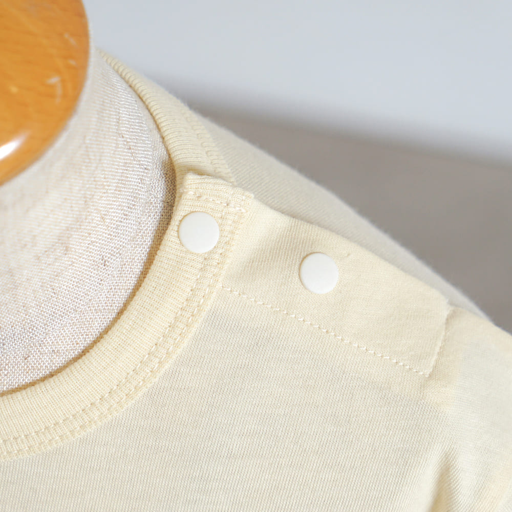 アヒル刺繍Tシャツ イエロー 80・90・100・110cm