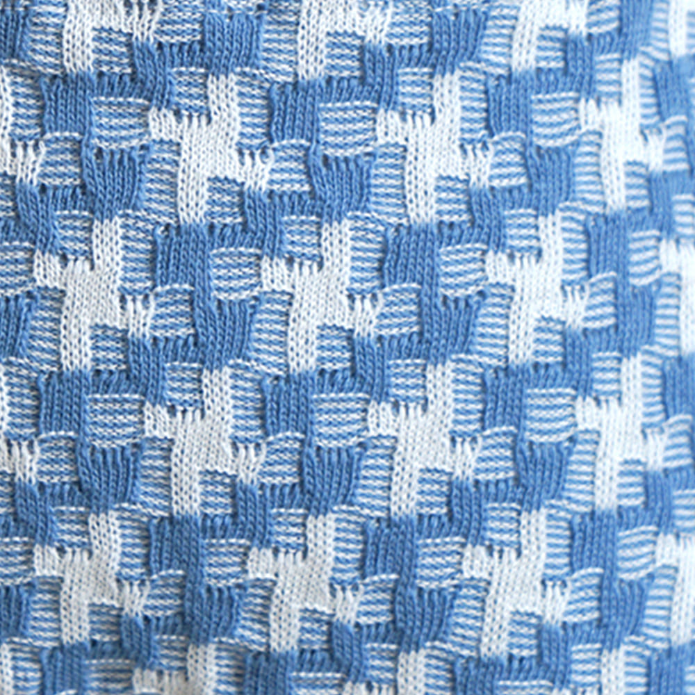 パターンニットレギンス ライトブルー 80・90・100・110cm