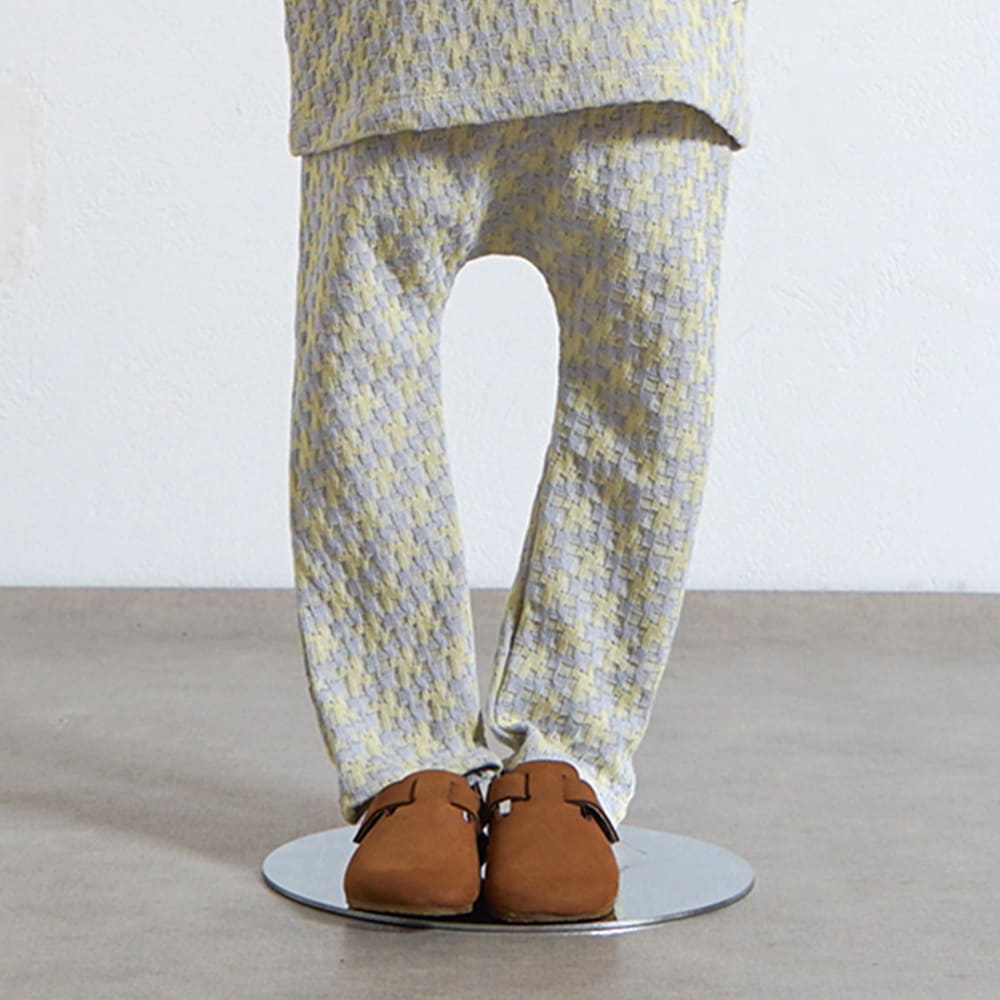 パターンニットレギンス イエロー 80・90・100・110cm