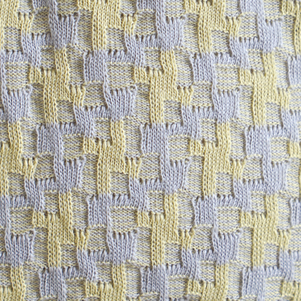 パターンニットレギンス イエロー 80・90・100・110cm