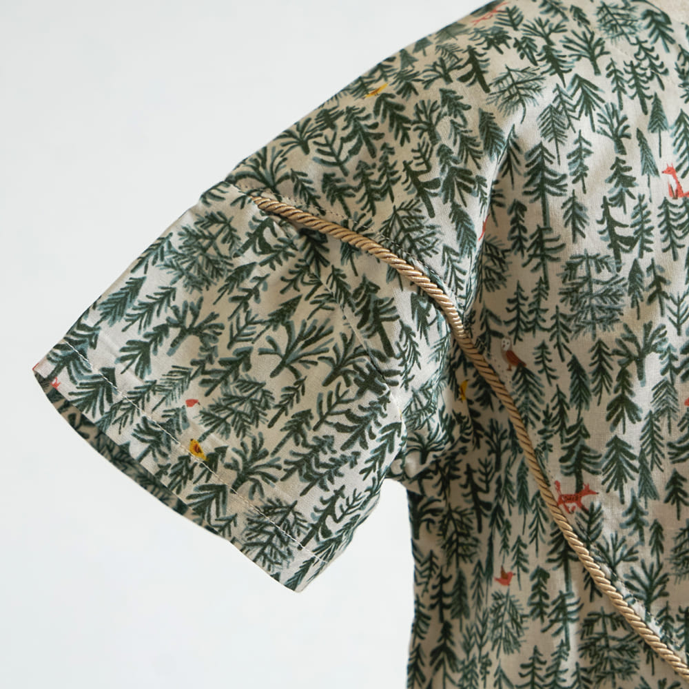 forestヨークブラウス アイボリー 80・90・100・110cm