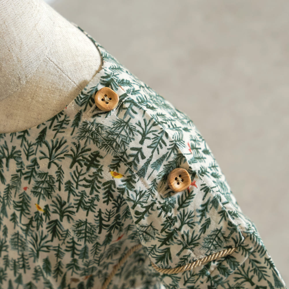 forestヨークブラウス アイボリー 80・90・100・110cm