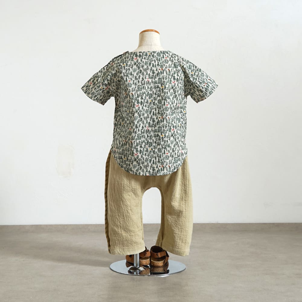 forestヨークブラウス アイボリー 80・90・100・110cm