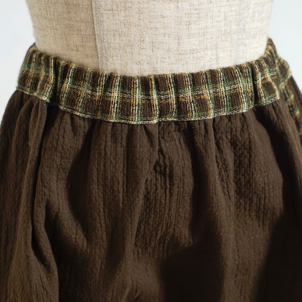 リバーシブルサルエルパンツ ブラウン 80・90・100・110cm