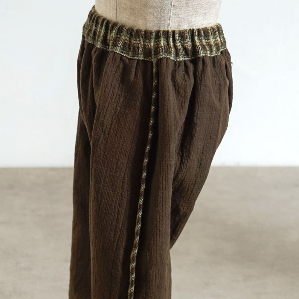 リバーシブルサルエルパンツ ブラウン 80・90・100・110cm