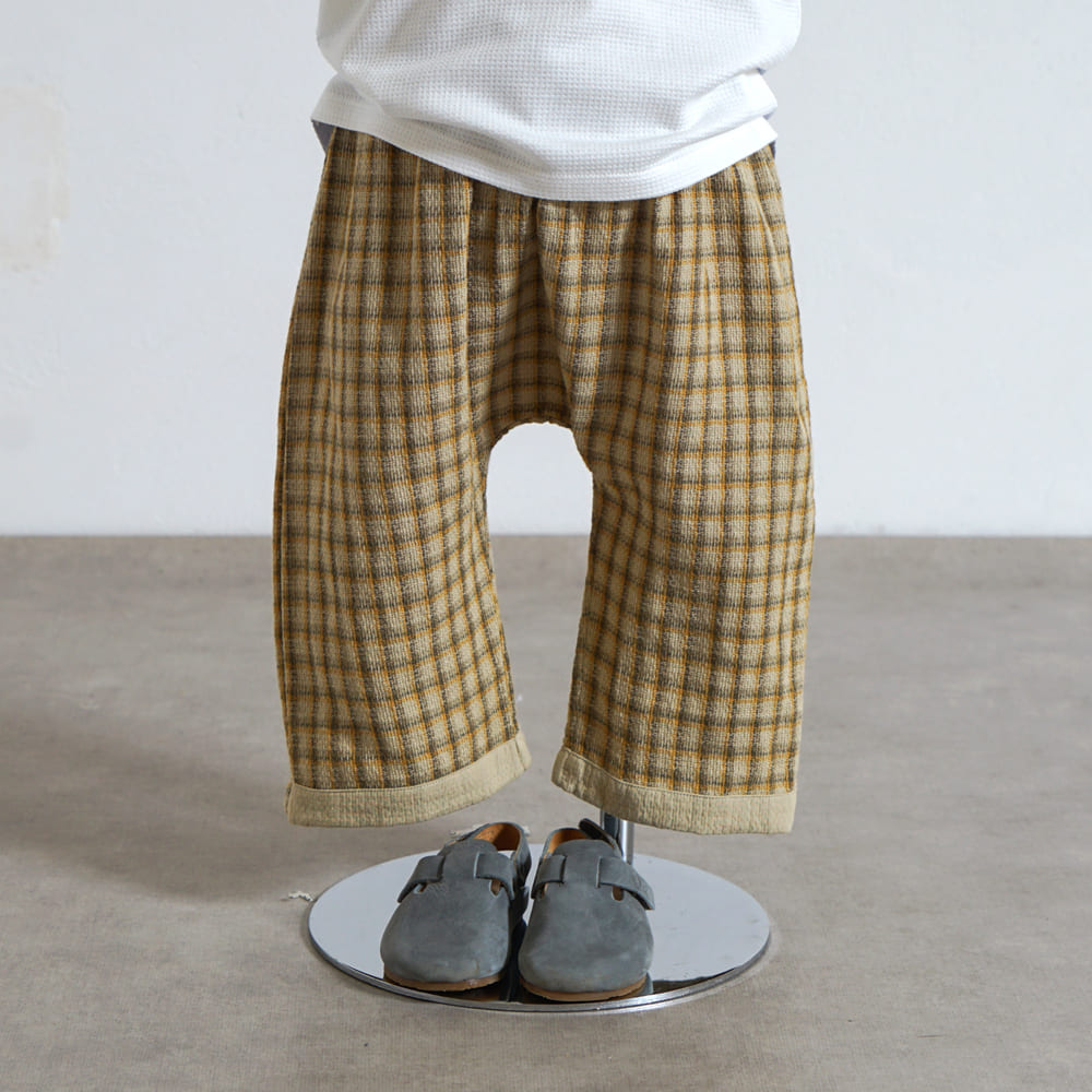 リバーシブルサルエルパンツ ベージュ 80・90・100・110cm