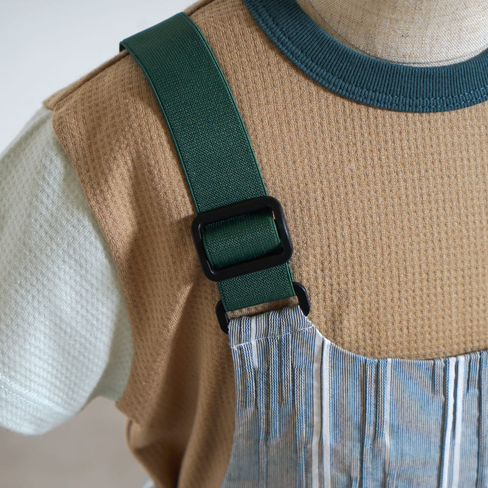 さんかくゴムサロペット グリーン 70-80cm・80-90・90-100cm