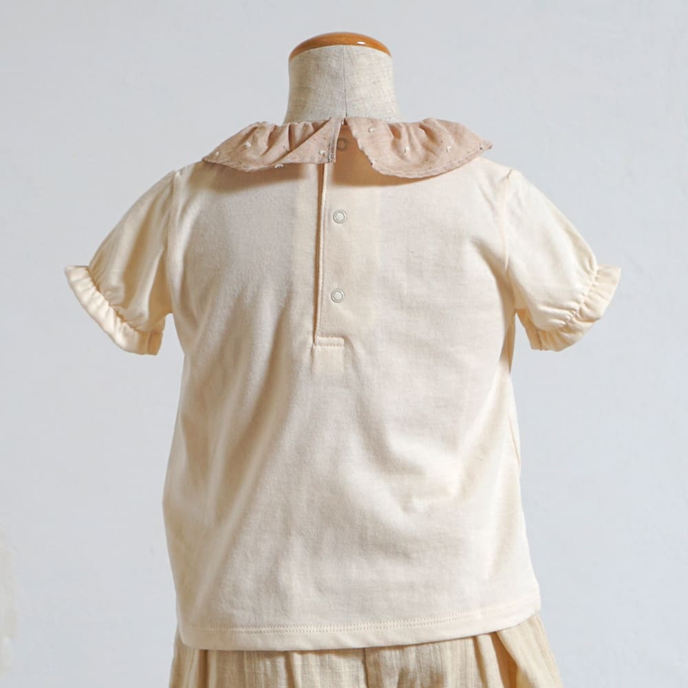 フリルドットTシャツ ピンク 80・90・100・110cm