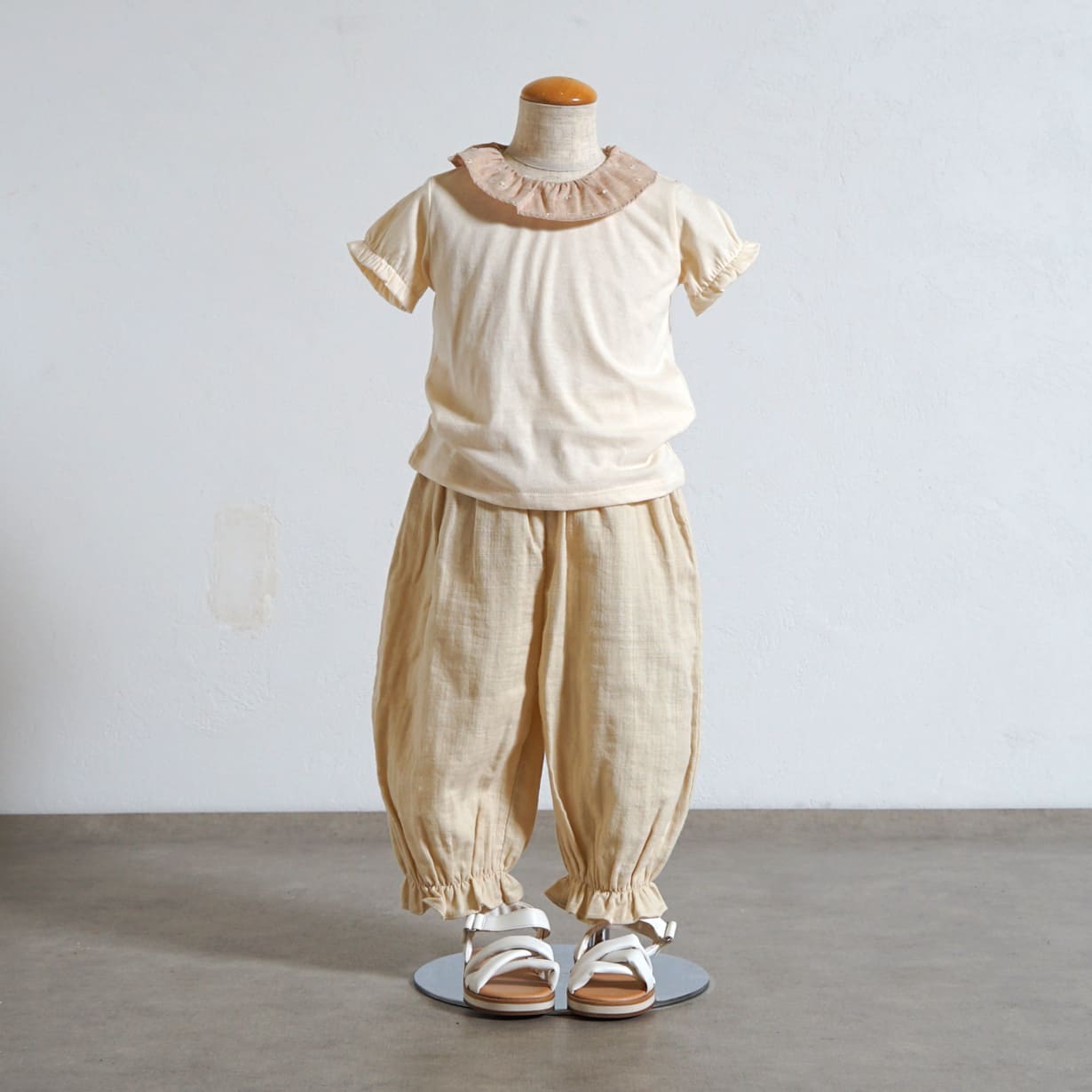 フリルドットTシャツ ピンク 80・90・100・110cm