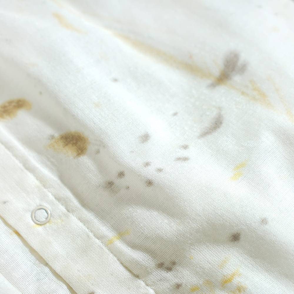 パフスリーブ2wayドレス ベージュ 50-70cm