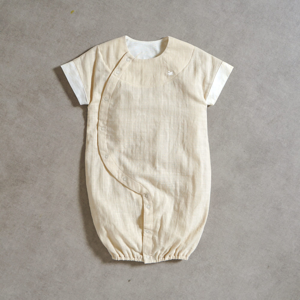 ふんわりコットン2wayドレス ベージュ 50-70cm