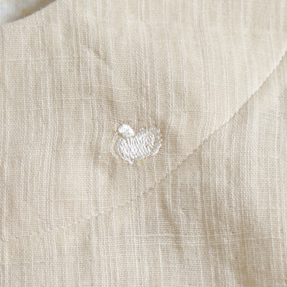 ふんわりコットン2wayドレス ベージュ 50-70cm