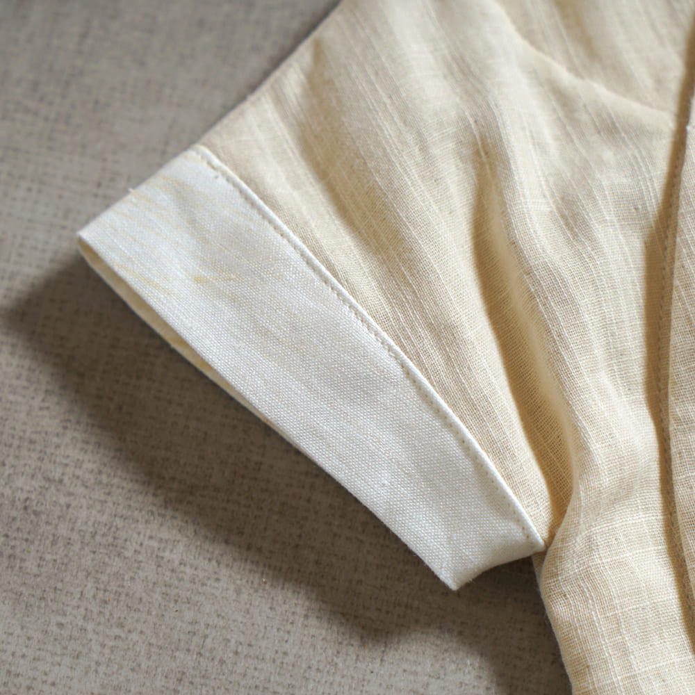 ふんわりコットン2wayドレス ベージュ 50-70cm