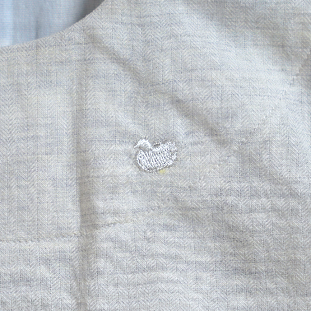 ふんわりコットン2wayドレス ライトグレー 50-70cm