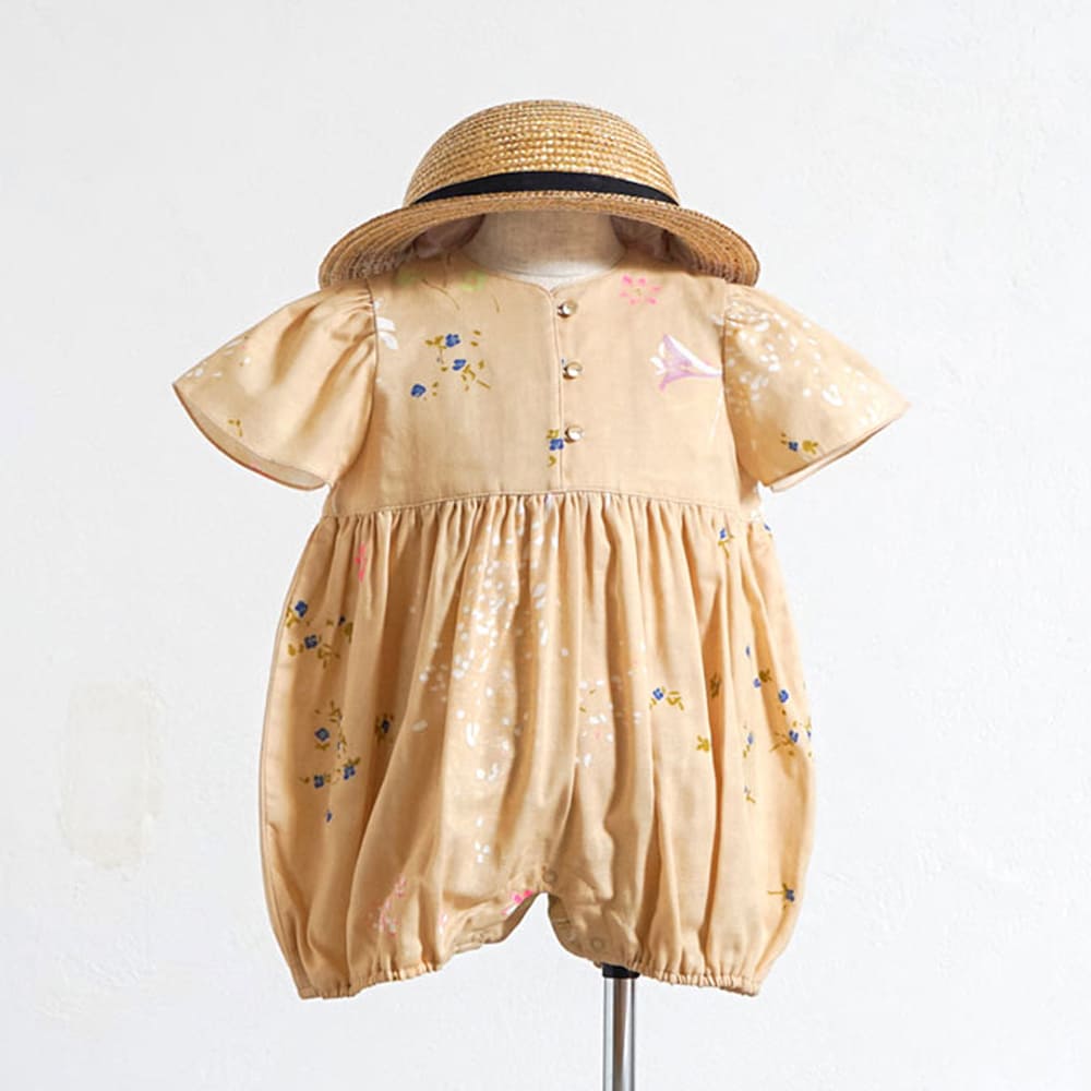 フレアスリーブオール ベージュ 70・80cm