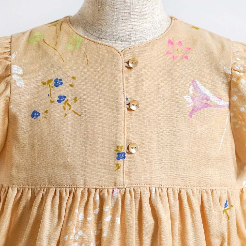 フレアスリーブオール ベージュ 70・80cm