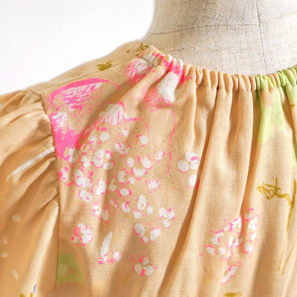 フレアスリーブオール ベージュ 70・80cm