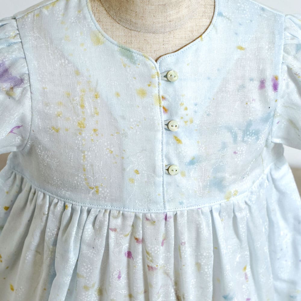 フレアスリーブオール ブルー 70・80cm