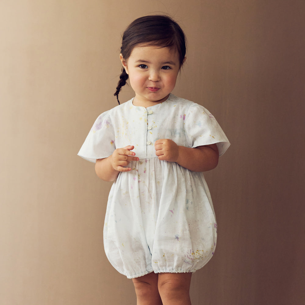 フレアスリーブオール ブルー 70・80cm