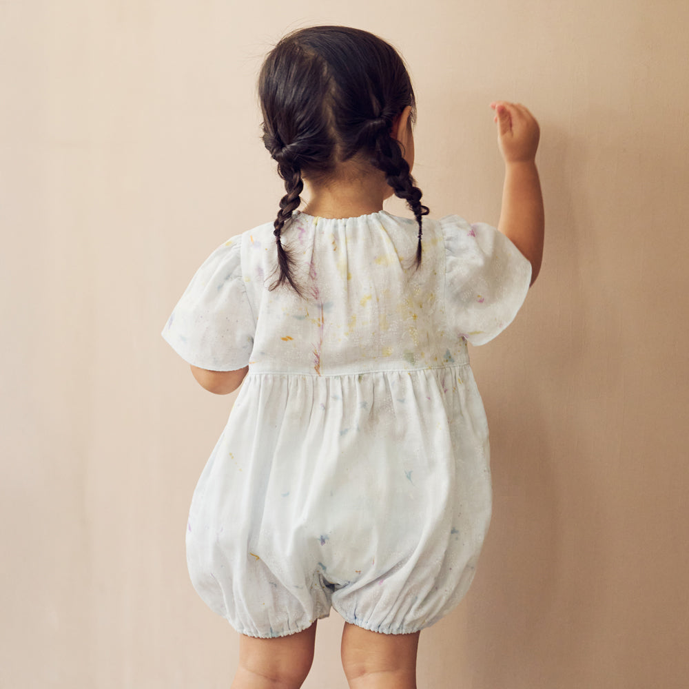 フレアスリーブオール ブルー 70・80cm