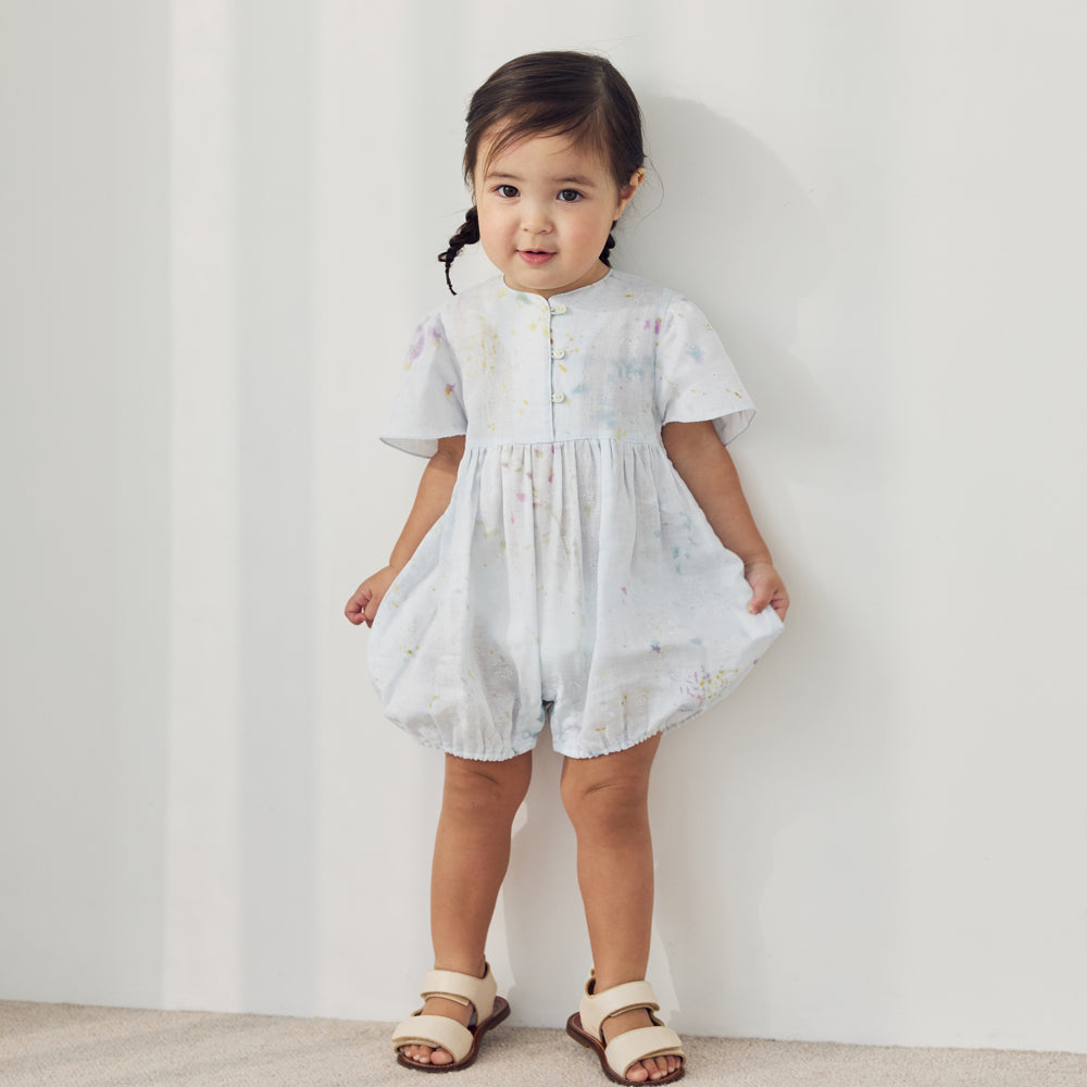 フレアスリーブオール ブルー 70・80cm