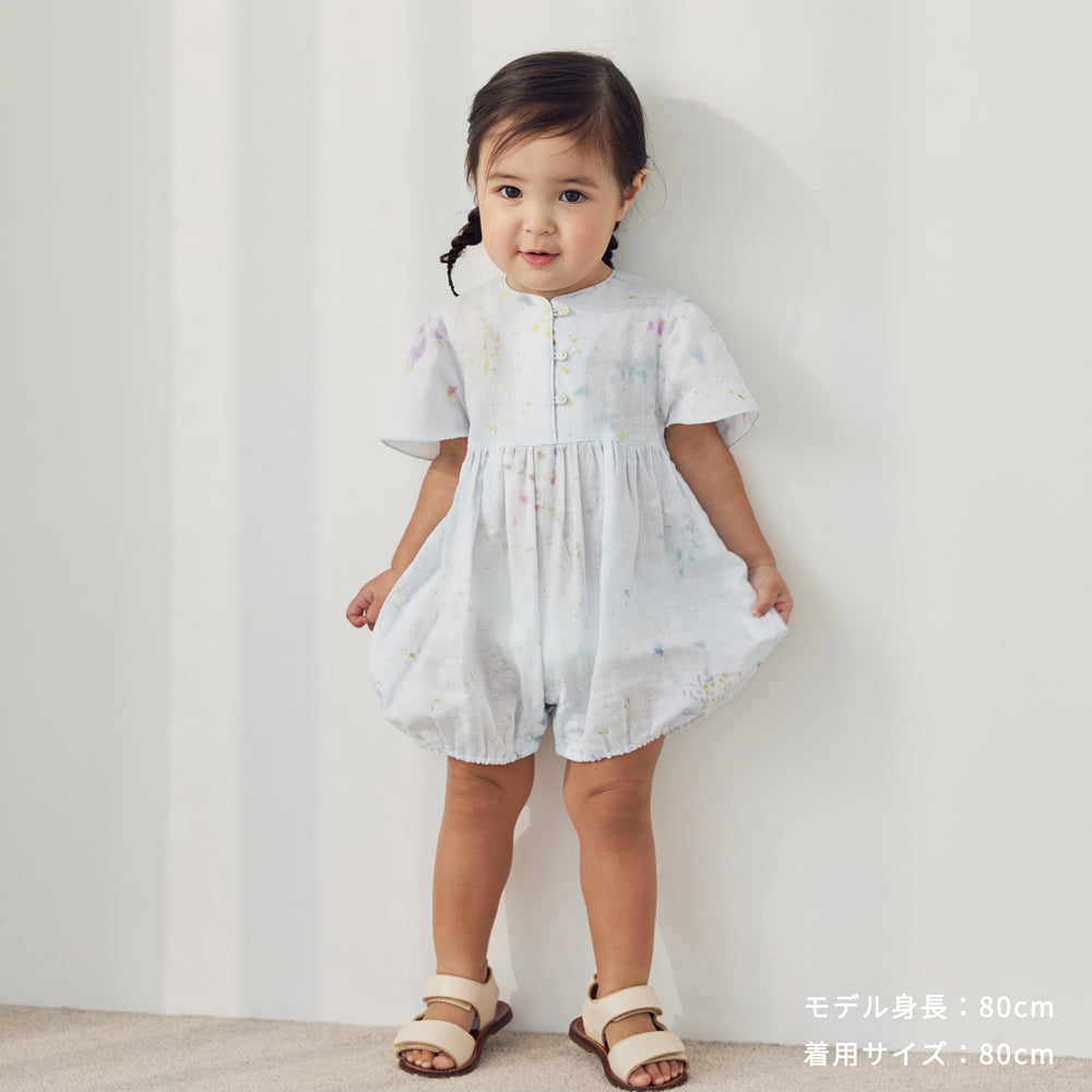 フレアスリーブオール ブルー 70・80cm