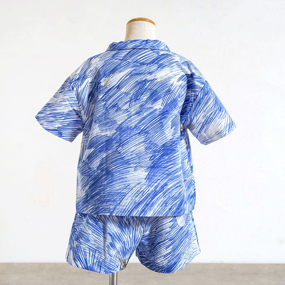 リラックスシャツ ブルー 80・90・100・110cm