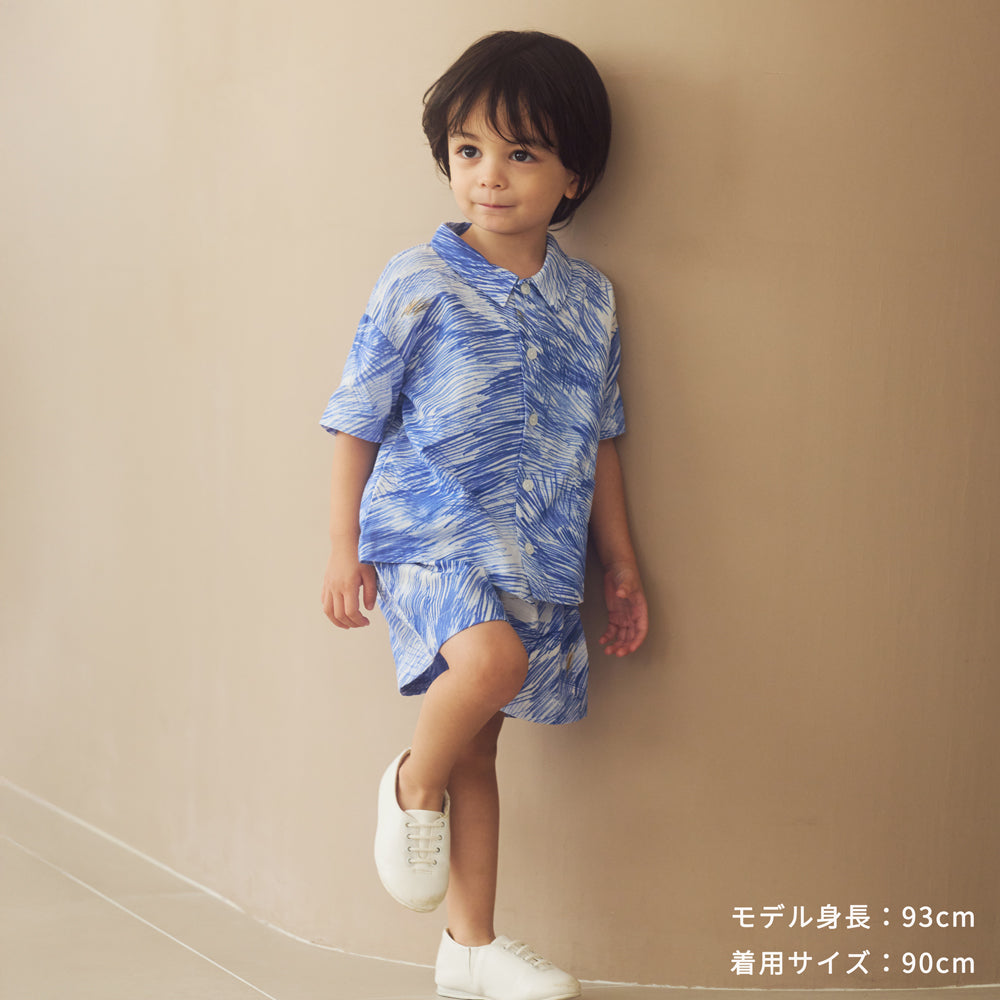 リラックスハーフパンツ ブルー 80・90・100・110cm