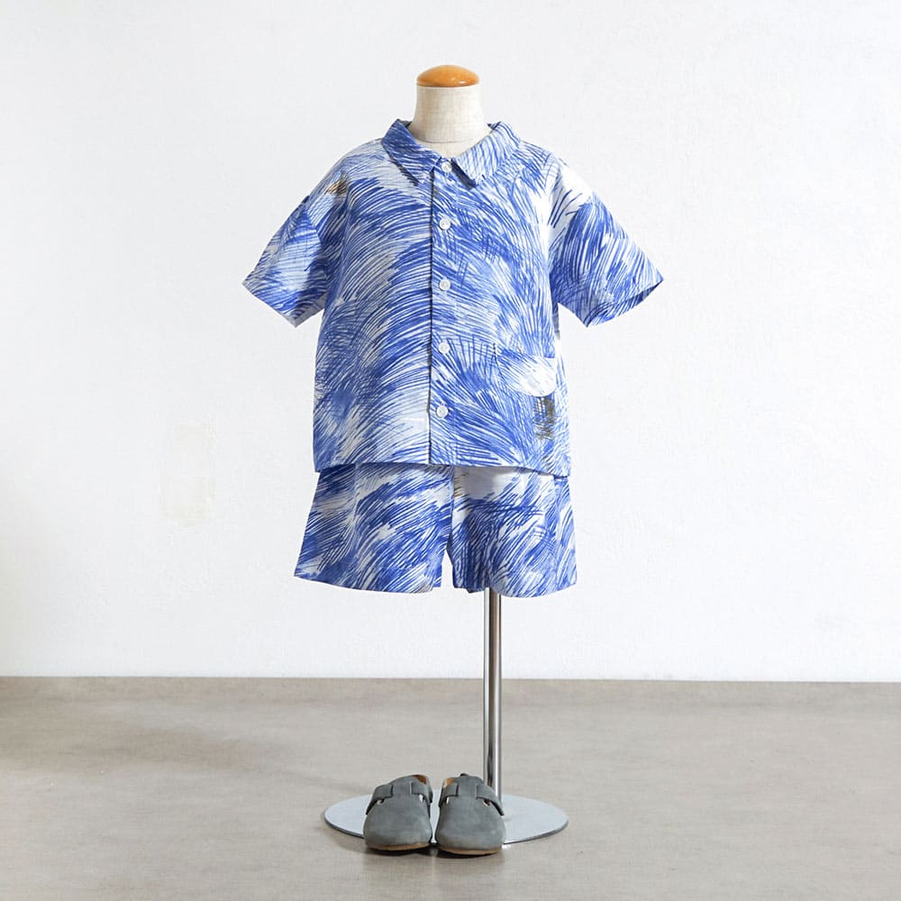 リラックスハーフパンツ ブルー 80・90・100・110cm