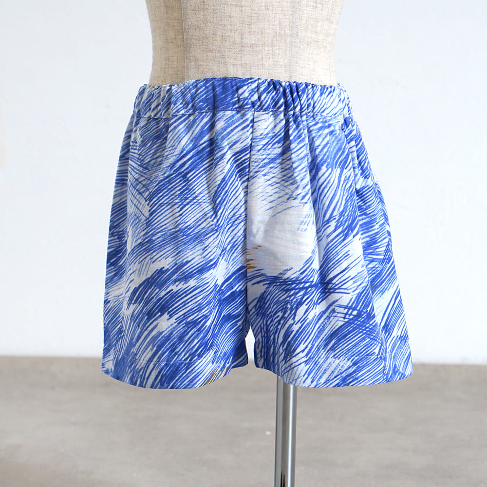 リラックスハーフパンツ ブルー 80・90・100・110cm