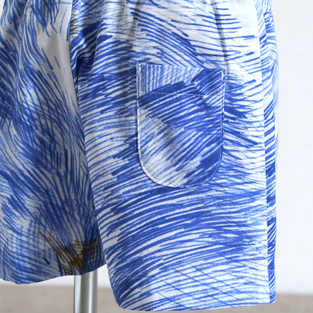 リラックスハーフパンツ ブルー 80・90・100・110cm