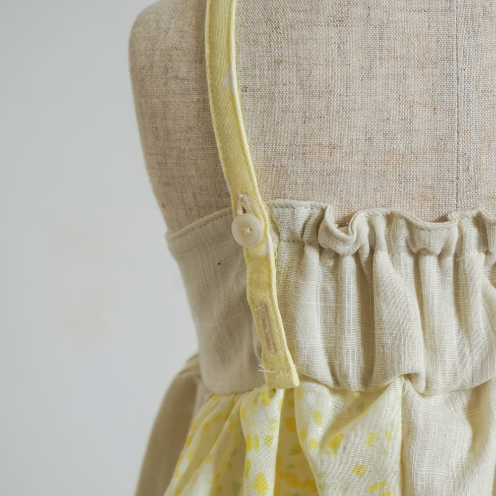 パッチワークキャミソール イエロー 80-90・90-100cm
