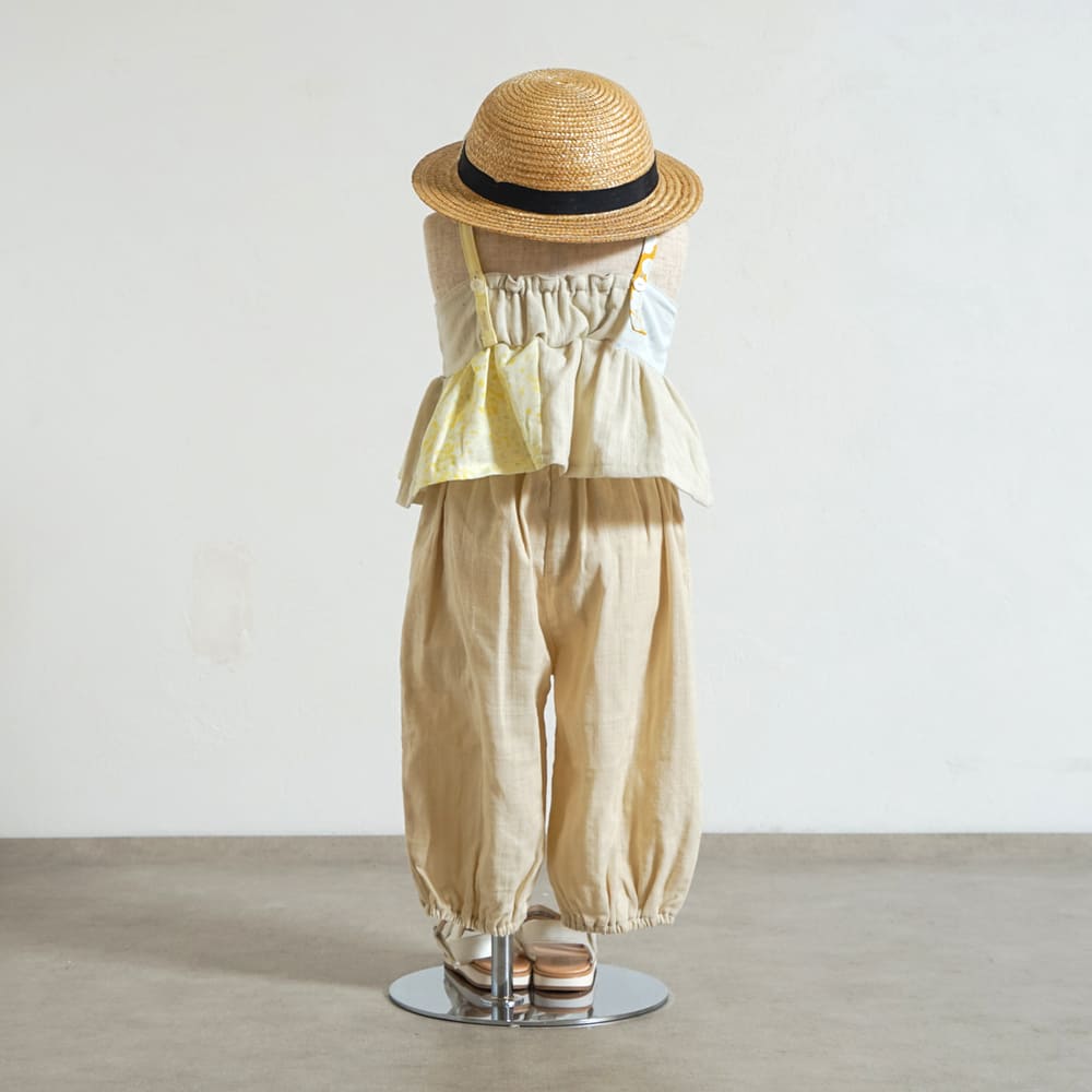 パッチワークキャミソール イエロー 80-90・90-100cm