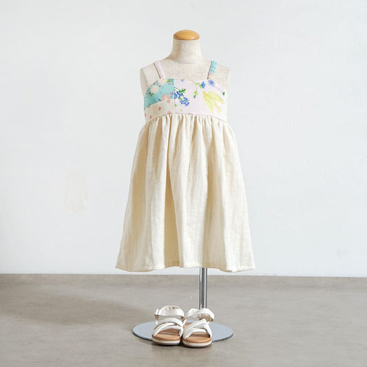 パッチワークワンピース キナリ 70-80・80-90・90-100cm