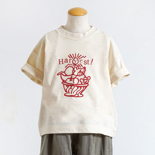 HarvestプリントTシャツ キナリ 80・90・100cm