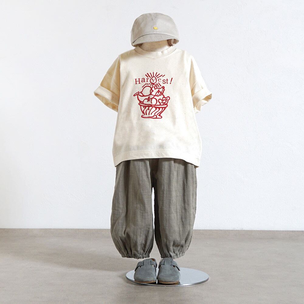 HarvestプリントTシャツ キナリ 80・90・100cm