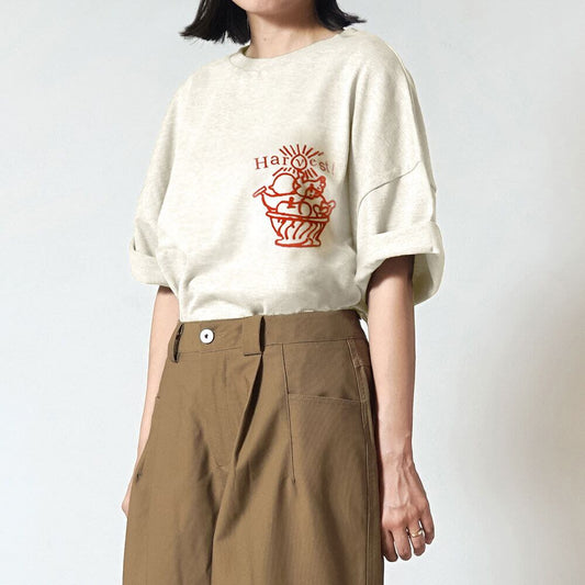 HarvestプリントTシャツ キナリ F / 大人服